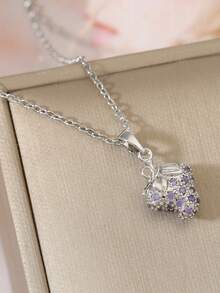 1. Mặt dây chuyền hình trái cây tinh tế, sáng tạo, đính đá Zirconia, phù hợp cho nữ giới đeo hàng ngày, đa năng và thời trang. - mặt dây chuyền trái cây - Xem 7