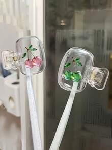 2 Buah Tempat Sikat Gigi Berbentuk Apel - Desain Lucu untuk Perjalanan dan Pengorganisasian di Rumah dengan Penutup Transparan, Ringkas dan Portabel, Melindungi Kepala Sikat Gigi, Lubang Drainase Ganda untuk Ventilasi, Cocok untuk Penggunaan di Rumah, Asrama, dan Perjalanan | Rak Penyimpanan Kepala Sikat Gigi yang Menggemaskan, Ideal untuk Pengorganisasian Kamar Mandi, Cocok untuk Rumah dan Asrama - MultiWarna - View 10