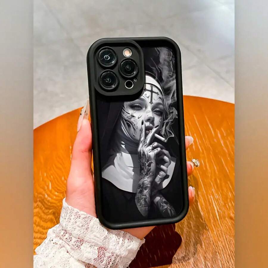 Funda para teléfono móvil de bambú resistente al frío, ideal para fumadores, compatible con Apple 16Promax//16Plus/16/16Pro/15Promax/15Pro/15Plus/15/14/14Plus/14Pro/14Promax/13/13Pro/13Promax/12/12Pro/12Promax/11/11Pro/11Promax, Diseño estampado, teléfonos móviles, bolsos, accesorios para móviles, fundas para teléfonos, decoración de habitaciones, accesorios, fundas transparentes para teléfonos, verano, correas para teléfonos, fundas para teléfonos de hombre, fundas para teléfonos negras, fundas para teléfonos rosas, funda para móvil para hombre, funda para móvil para mujer, protección para teléfonos móviles, accesorios de playa, regalos de fresa, fundas protectoras para teléfonos. - Estilo (1 pieza) - Ver 1