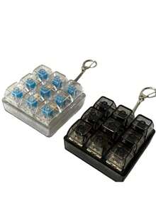 Innovative Stress Relief Toy, Mechanical Keyboard Keycap Relaxation Toy Keychain, Keyring And Desktop Accessories, Suitable For Stress Relief For Teenagers And Adults - Multicolor - View 5