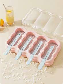 Ice Cream Mold Ice Tray, Homemade Ice Lolly Popsicle Maker, Mold For Kids - Multicolor - View 8