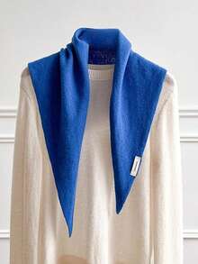 1条100%羊毛三角围巾，女士头巾，针织围巾，多功能保暖针织围巾，冬季围巾，秋季配饰。适合约会、休闲和正式场合，是一款百搭时尚的配饰。 - 米色 - 查看 3