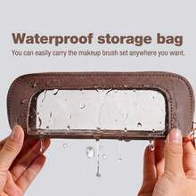 Bộ cọ trang điểm du lịch 10 món giá cả phải chăng BS-MALL kèm túi đựng cọ, bao gồm cọ nền, cọ má hồng và cọ phấn mắt. - Lạc đà - Xem 9