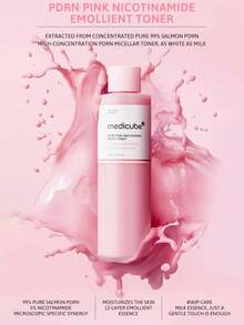 Medicube PDRN 粉雪草舒緩化妝水，99% 三文魚 PDRN 與 5% 菸鹼醯胺配方，立即提亮並修復皮膚屏障，長效保濕且均勻膚色，修復皮膚屏障並降低敏感與泛紅 - PDRN 粉紅積雪草舒緩爽膚水 - 查看 3