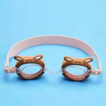 可爱儿童游泳装备，2件套泳镜和泳帽，防雾防漏，适合3-14岁男孩女孩 - 彩色 - 查看 11