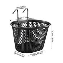 Bicycle Large Front Baskets Easy To Installation Anti-Fade Bike Basket Suitable For Most Type Of Bikes - Black - View 4