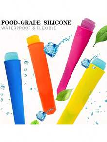 1/6 buah Cetakan Es Loli Silikon, Pembuat Es Loli Aneka Warna, Cetakan Es Loli, Es Loli Musim Panas/Batang Yogurt/Jeli/Cokelat, Cetakan Es Krim, Pembuatan Es Krim Musim Panas, Baki, Aksesoris Dapur, Dapur, Perlengkapan Liburan - MultiWarna - View 10