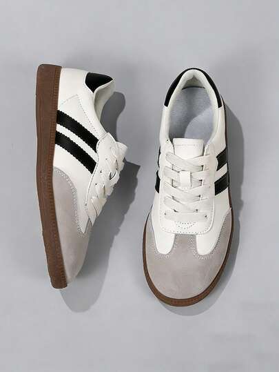  Women's Retro German Military Sneakers | Soft Sole Casual Sports Shoes | Inspired By Classic Vintage Sneakers | Suitable For Daily Wear, Campus Style And Weekend Getaways