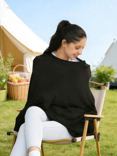 1件装哺乳巾，婴儿哺乳巾，妈妈哺乳围裙，多功能哺乳围巾，柔软透气哺乳斗篷，可机洗烘干