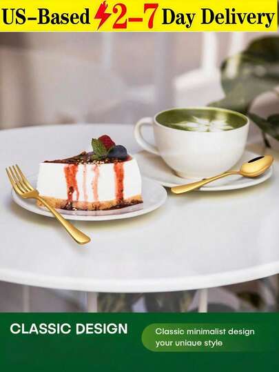 [Delivery Within 2-7 Days In The United States] Elegant Gold Flatware Set 12 Piece Stainless Steel Fork And Spoon Set Durable Rust Resistant Smooth Edge Comfortable Grip Premium Silverware Cutlery Set Modern Tableware For Home Kitchen Daily Dining Dinner Party Wedding Restaurant Use Stylish Gold Utensils For Families Adults Couples Reusable Easy Clean Dining Utensils Kitchen Accessories Dining Essentials