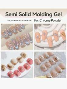 BORN PRETTY 5ml 半固态造型凝胶胶 3D波浪线半永久UV凝胶，适用于DIY绘画美甲 - 無色 - 查看 8