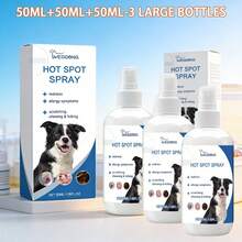 A Savior For Sensitive Skin And Furry Friends! A Must-Have For Pet-Owning Families! Skin Spray (50ml + 50ml + 50ml), A 3-Bottle Combo Pack, Quickly And Effectively Relieves Dryness And Itching. The Spray Design Makes It Easy For Owners To Use. - View 12