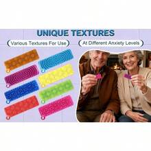 8 miếng giác hút có kết cấu sần sùi, dụng cụ massage thư giãn cho người lớn, miếng dán giảm lo âu cho người tự kỷ, ADHD, quà tặng cần thiết cho bàn làm việc văn phòng dịp lễ. - Nhiều màu - Xem 8