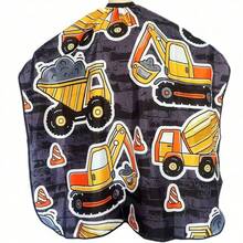 2D平面印花森林恐龙朋友专业美发围裙，时尚美发沙龙围裙，2D平面设计 - 彩色 - 查看 11