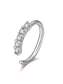 1 chiếc khuyên mũi thời trang cao cấp dành cho nữ, kiểu dáng tối giản, sáng tạo, cá tính, không cần xỏ lỗ mũi. - Vòng mũi - Xem 4