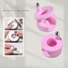 Cat Eye Magnetic Nail Art Tool, Automatic Magnetic Nail Art Tool, 360° Rotatable Cat Eye Gel Nail Polish Magnetic Tool, Suitable For Beginners, With Uniform Magnetism And Excellent Light Absorption, Easy To DIY Glossy Effect - Multicolor - View 11