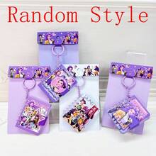 1 Pc Cartoon Girl Group Keychain Mini Notebooks, Magnetic Coil Portable Notepads, Cute Compact Student Stationery (Random Styles) - Multicolor - View 6