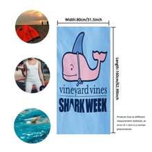 Khăn tắm biển Vineyard Vines Creative Brainwave sợi siêu mịn, nhanh khô, siêu mềm, thiết kế chắc chắn, thích hợp sử dụng ở bãi biển và hồ bơi. - 1 - Xem 5