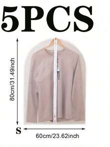 10/5/1 túi đựng quần áo trong suốt, 4 kích cỡ, túi đựng vest có khóa kéo, túi bọc váy, túi bảo quản quần áo trong suốt - Bảo vệ và sắp xếp tủ quần áo của bạn - Nhiều màu - Xem 13