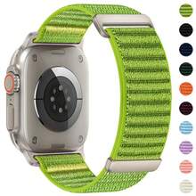 Dây đeo nylon bện tương thích với Apple Watch Band 11 10 42 46MM Vòng đeo tay cho Watch 9 8 7 6 5 4 SE Ultra 3 2 49mm 46 45 44 42 41 40 38mm - 42/44/45/46/49mm - Xem 11
