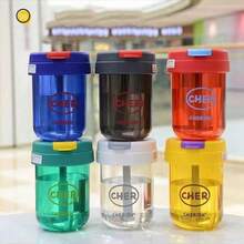 1pc 300ml/10oz Plastic Cup With Straw, Portable Women's Water Cup, Summer - Multicolor - View 13