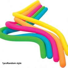 1pc Schylling NeeDo Noodle - Sensory Squeeze Toy - Stretchy Noodle - 10 Inches Long - Stress Relief Spaghetti Fidget Bracelet - Multicolor - View 6