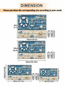 1件装户外防滑脚印图案地垫，室内地毯，浴室地垫，厨房地垫，装饰地毯，多功能走廊垫，柔软舒适，易于清洁，适用于室内外入口、卧室、家居装饰 - 彩色 - 查看 4