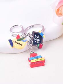 1 móc khóa bảng đen hình bút chì màu chủ đề tựu trường/tốt nghiệp, quà tặng - Nhiều màu - Xem 6