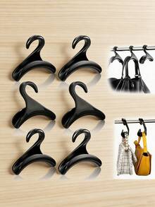 10 móc treo acrylic, thích hợp để treo ví, túi xách, ba lô, rất tiện dụng để sắp xếp tủ quần áo. Cũng thích hợp cho các dịp sinh nhật, đám cưới, tiệc tùng. Món quà hoàn hảo cho đồng nghiệp, bạn bè và gia đình. Vật dụng cần thiết cho mùa tựu trường! - màu đen - Xem 3