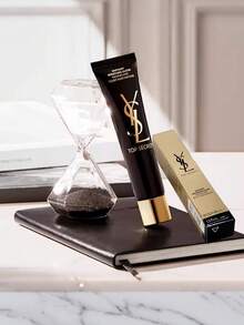 YSL Makeup Base, ukuran penuh 40ml, sampel 5ml, tekstur gel, langsung mencerahkan dan menghidrasi, efek pelembap tahan lama, cocok untuk kulit kering dan kusam, alas makeup yang penting. - Primer Satin Sutra Hitam YSL - View 7