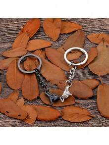 Couple Gift, Valentine's Day Gift, Best Friend Gift, Keychain For Boyfriend, Girlfriend, Anniversary, Christmas Birthday, Comes With Card - Gold and Silver - View 5
