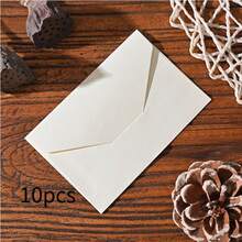 Phong bì mini có cửa sổ màu trắng và đen cổ điển, thích hợp cho thiệp mời đám cưới, quà tặng sinh nhật, lễ Giáng sinh và dịp tựu trường. - A - Xem 12