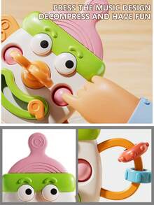 Baby Pull Rope Toy, Infant Busy Board Toy, Made Of ABS Material, Gift For Babies - Multicolor - View 3