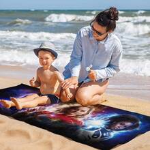 1pc Captain America Beach Towel  30"X60" Quick Drying Microfiber Gift For Girls Boys Soft & Absorbent Microfiber Towel, Suitable For Bathroom, Swimming, Fitness, Yoga, Lightweight & Portable, Wind & Sun Protection, Ideal For Summer Travel & Decoration - 1 - View 5
