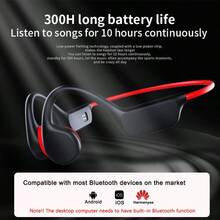 VAORLO 热销游泳骨传导耳机，蓝牙5.3，HiFi立体声低音音乐，内置32G内存，支持MP3音乐播放，IPX8级防水，游泳潜水耳机，耳挂式设计，运动降噪，骑行健身耳机，带麦克风，兼容手机、笔记本电脑和台式电脑。 - 查看 2