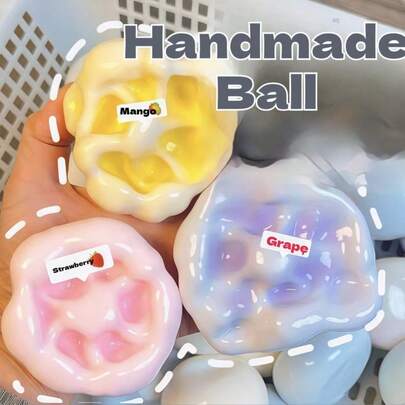 2026 New Handmade Soft Mochi Squishy Toy, Stress Relief Squeeze Ball, Thin Texture, Ideal Gift For Girls, Easter, Valentine's Day, Birthday, Holiday