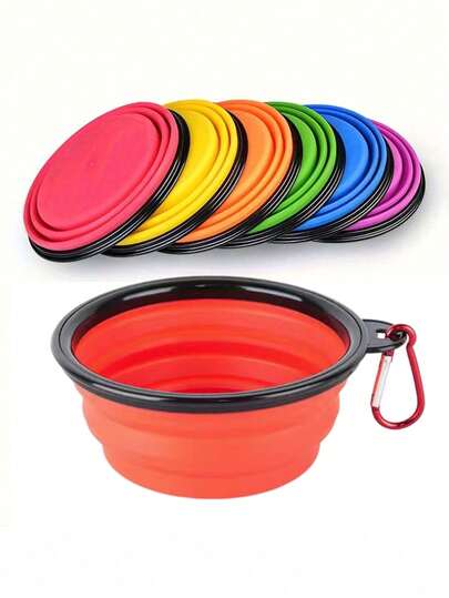 Bộ bát ăn và nước uống cho thú cưng gấp gọn tiện dụng - Chất lượng cao, có kẹp, thiết kế gấp gọn nhanh chóng, thích hợp cho đi bộ đường dài, cắm trại và du lịch - Bền và nhẹ.