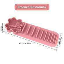 Giá phơi và làm sạch cọ trang điểm đa năng, giá đỡ cọ trang điểm gắn tường bằng giác hút, dụng cụ làm sạch cọ trang điểm bằng silicon, dụng cụ chăm sóc sắc đẹp và chăm sóc cá nhân. - màu trơn - Xem 7