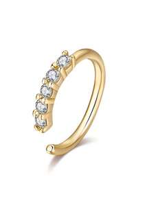 1 chiếc khuyên mũi thời trang cao cấp dành cho nữ, kiểu dáng tối giản, sáng tạo, cá tính, không cần xỏ lỗ mũi. - Vòng mũi - Xem 3