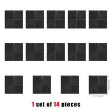 Azulejos adhesivos de pared cuadrados autoadhesivos de gel 3D, resistentes al calor y al agua, para cocina y baño - A - Ver 21