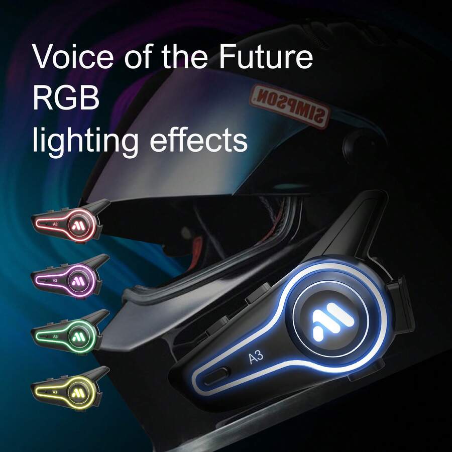 New A3 And A3PRO Helmet Bluetooth Headset Motorcycle Integrated Waterproof Delivery Headset