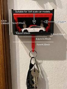 Hộp đựng phụ kiện cơ khí cho mô hình xe hơi tỷ lệ 1:64 - Giá đựng chìa khóa không cần ốc vít và hộp đựng mô hình. - Nhiều màu - Xem 8