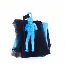 1 pieza Soldado con miniparacaídas de lanzamiento manual, juego de lanzamiento al aire libre, accesorio para juego de paracaídas, regalo de juego para adultos - Multicolor - Ver 5