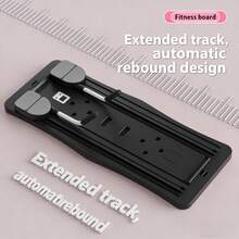 Pilates Board - Pilates Reformer Set, Multi-Purpose Foldable Pilates Reformer Board For Home, 4 In 1 Pilates Sliding Board(Black) - 黑色 - 查看 4