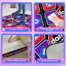 Tapete Alfombra De Baile Doble 63bit Sin Cable Musica Juegos - A - Ver 5