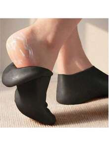 1双硅胶保湿袜 - 高弹芦荟舒缓防滑凝胶袜，适用于足跟，居家夜间足部护理，柔软滋养，无需穿鞋，质地柔软，女士保湿防皲裂足袜，适合干燥皲裂的脚后跟 - 足部护理 - 彩色 - 查看 17