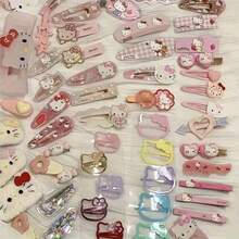 SANRIO 一套甜美可爱的发夹、刘海夹和其他女士发饰，适合海滩度假、情人节、休闲外出、约会、节日、发带、发夹、发圈和价格实惠的发箍。 - 多色 - 查看 4