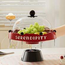 1Pc Multifunctional Plastic Fruit Plate With Draining Base, Reusable Fruit Tray Snack Storage,Suitable For Home Kitchen Living Room Party Wedding Decoration - Multicolor - View 5