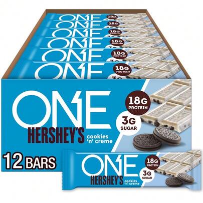 ONE Protein Bars, Reese's Peanut Butter Lovers, Gluten Free With 18g Protein And 3g Sugar, Pantry Staples, 2.12 Oz (12 Count)