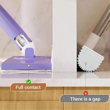 Automatic Cloth Changing Mini Mop,Hands-Free Mini Mop Compatible With Face TowelsReplaceable Cloth Mini Mop,360 ° Rotating Head Push-Pull Handle Design, Suitable For Hard Floors And Marble, Glass, Ceramic Tiles - A - Xem 9